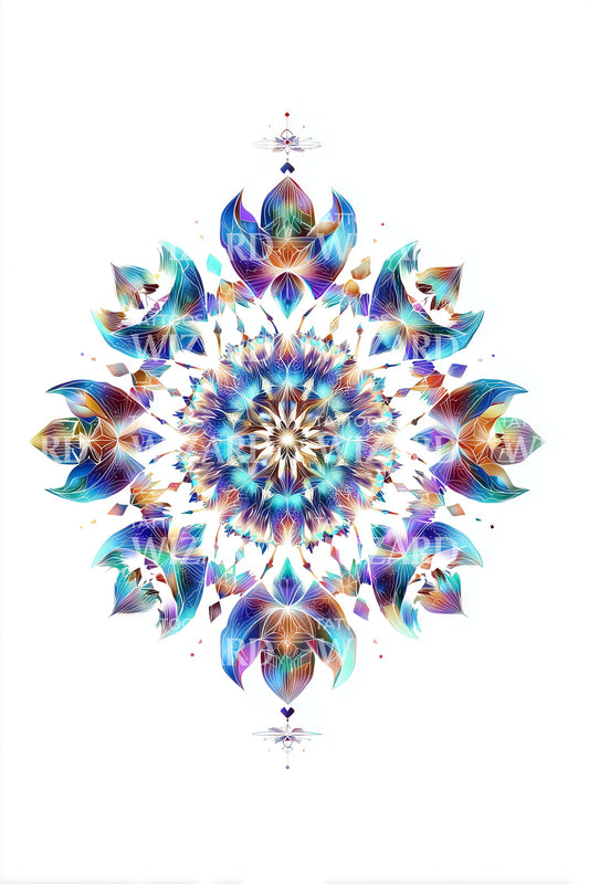 Kaleidoscope Star Mandala Tattoo Design