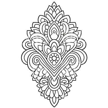 Outline Acceptance Mandala Tattoo Design