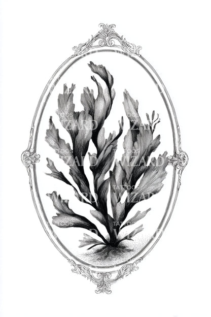 Kelp Cameo Tattoo Design