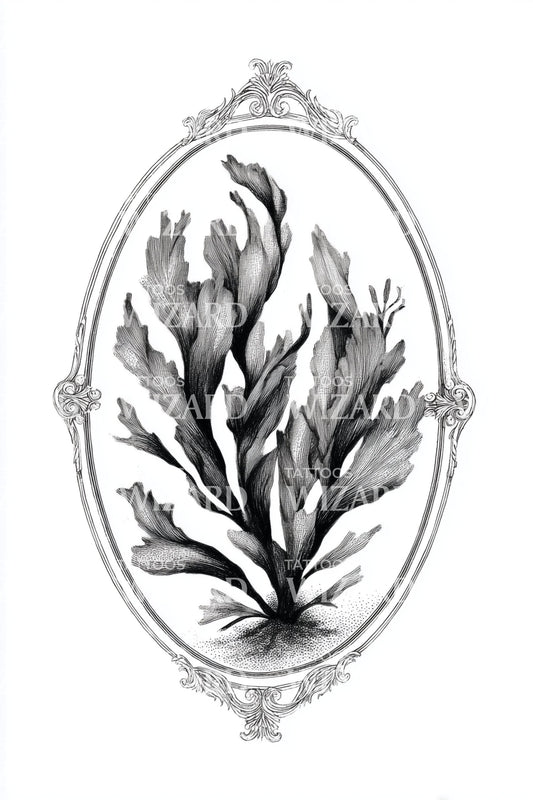 Kelp Cameo Tattoo Design