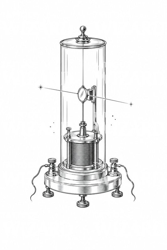 Kelvin-spiegelgalvanometer tattoo-ontwerp