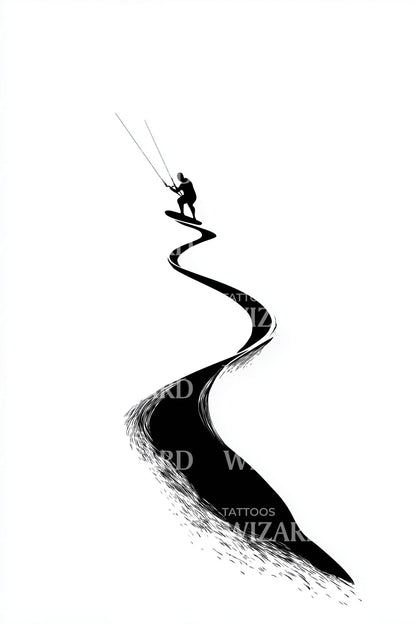 Design Tatuaggio Percorso Flow Kitesurf