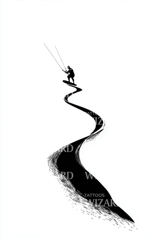 Design Tatuaggio Percorso Flow Kitesurf