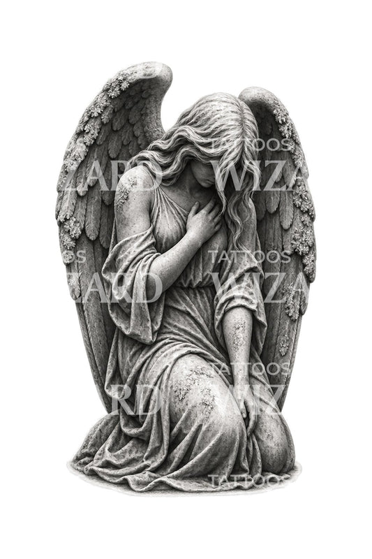 哀悼石天使 Tattoo Design