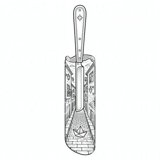Knife Alleyway Tattoo Design