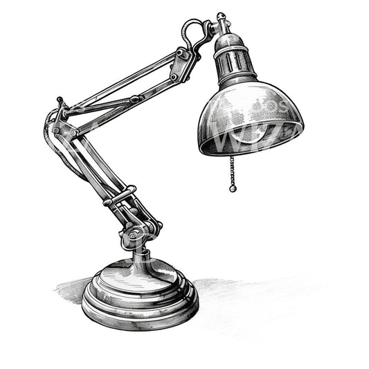 Lamp Ink Cross-hatch Tattoo Idea