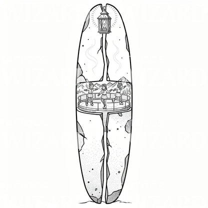 Lantern Ice Rink Tattoo Design