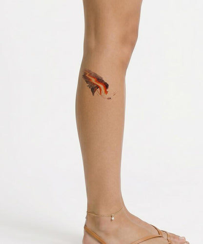 Lava Meeting the Sea Tattoo Design