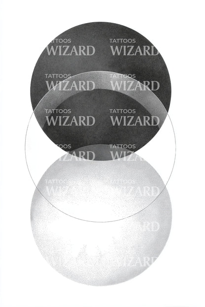 Layered Orb Stack Tattoo Idea