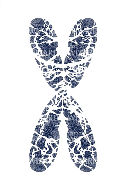 Leaf Texture Chromosome Tattoo Idea