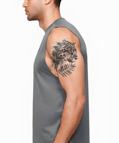 Wild Jungle Leopard Tattoo Design