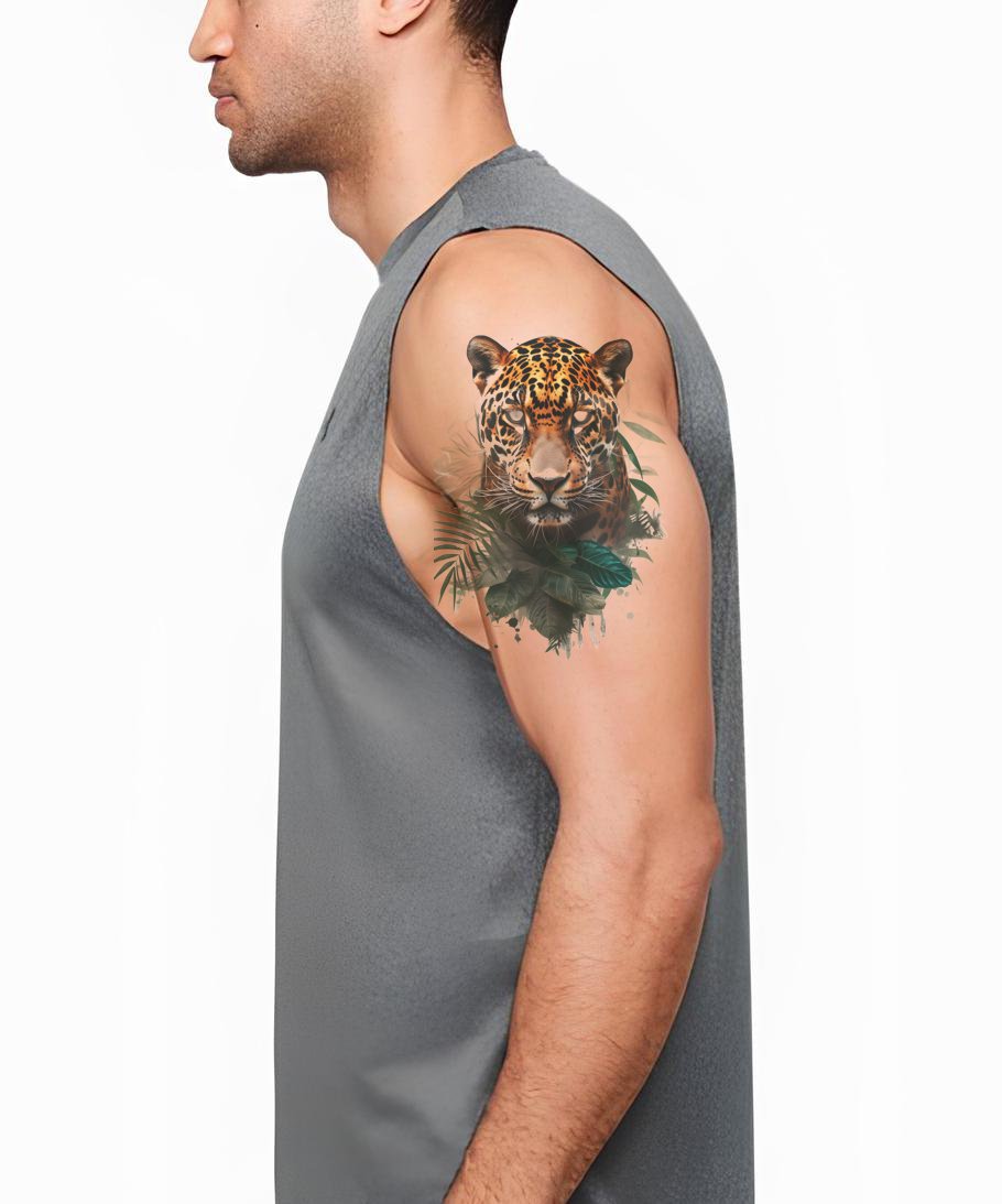 Realistic Leopard Tattoo Design