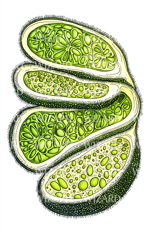 Lime Spiral Slices Tattoo Design