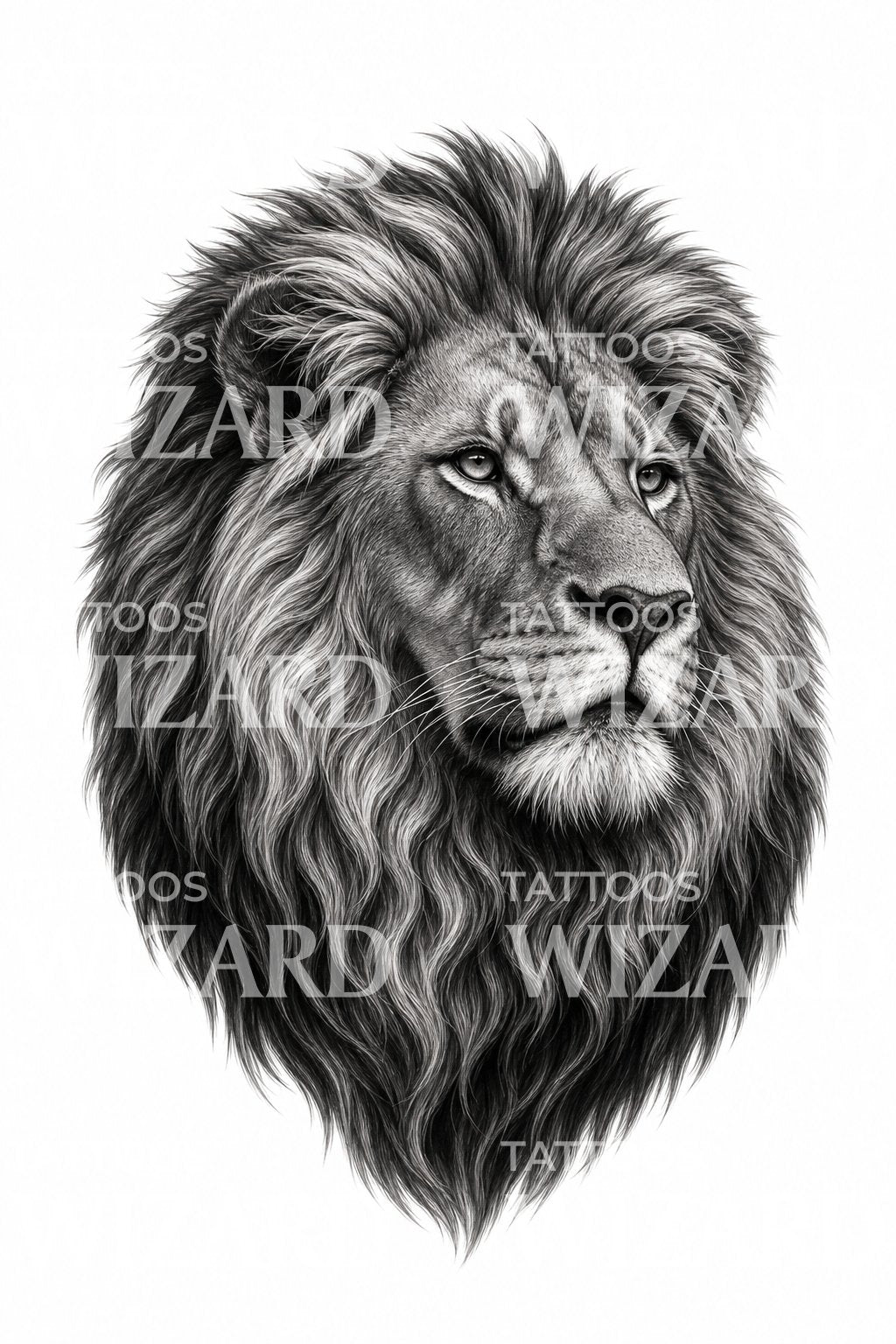 Lion Head Tattoo Design