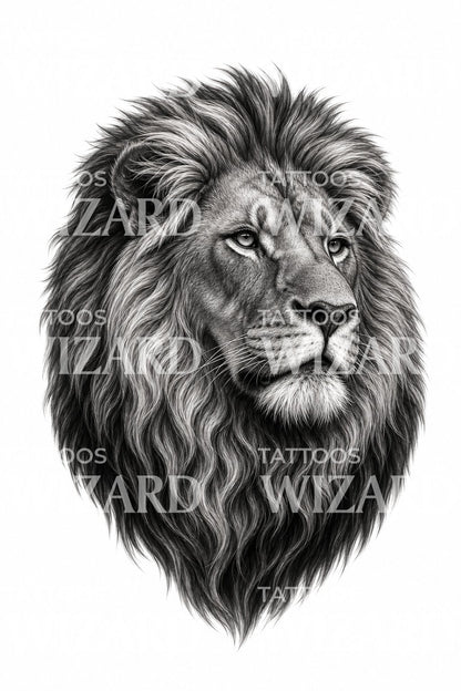 Lion Head Tattoo Design