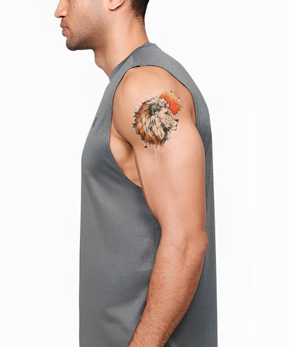 Spirituelles Löwe Sternzeichen Tattoo Design