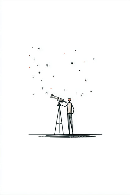 Lone Telescope Observer Tattoo Idea