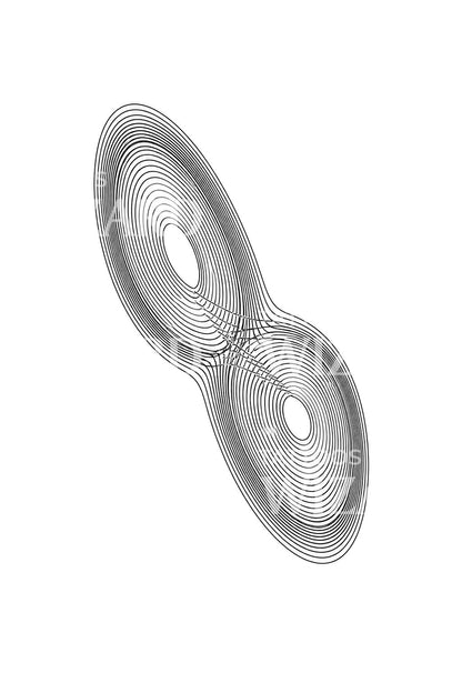 Lorenz Attractor Orbit Tattoo Design