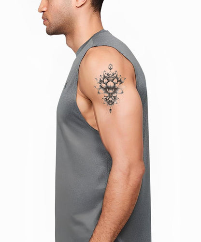 Faszinierendes Lotusblumen-Tattoo-Design
