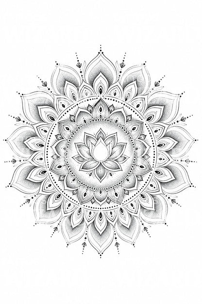 Lotus Mandala Tattoo Design