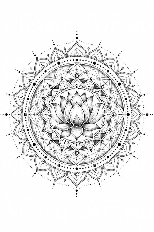 Lotus-Mandala Tattoo-Design