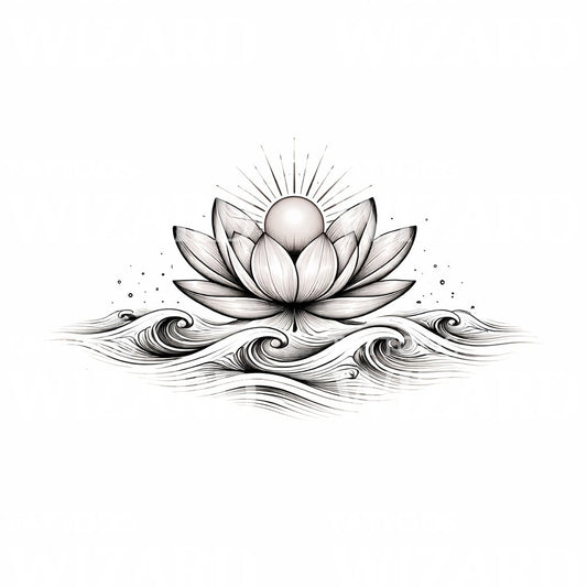 Lotus Rising Tattoo Design