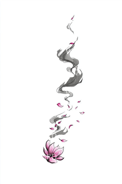 Lotus Smoke Ascension Tattoo Idea
