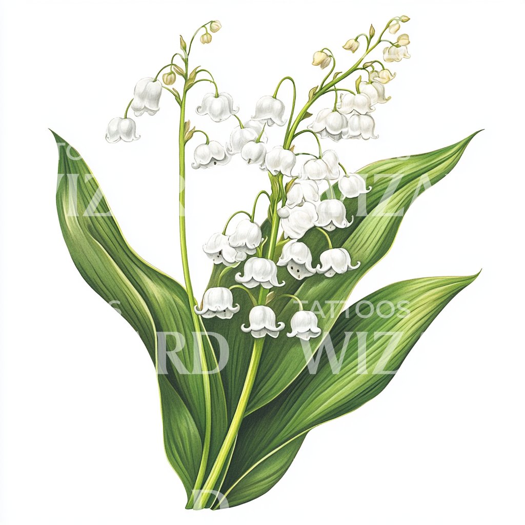 Lovely Lily of the Valley Tattoo Idea