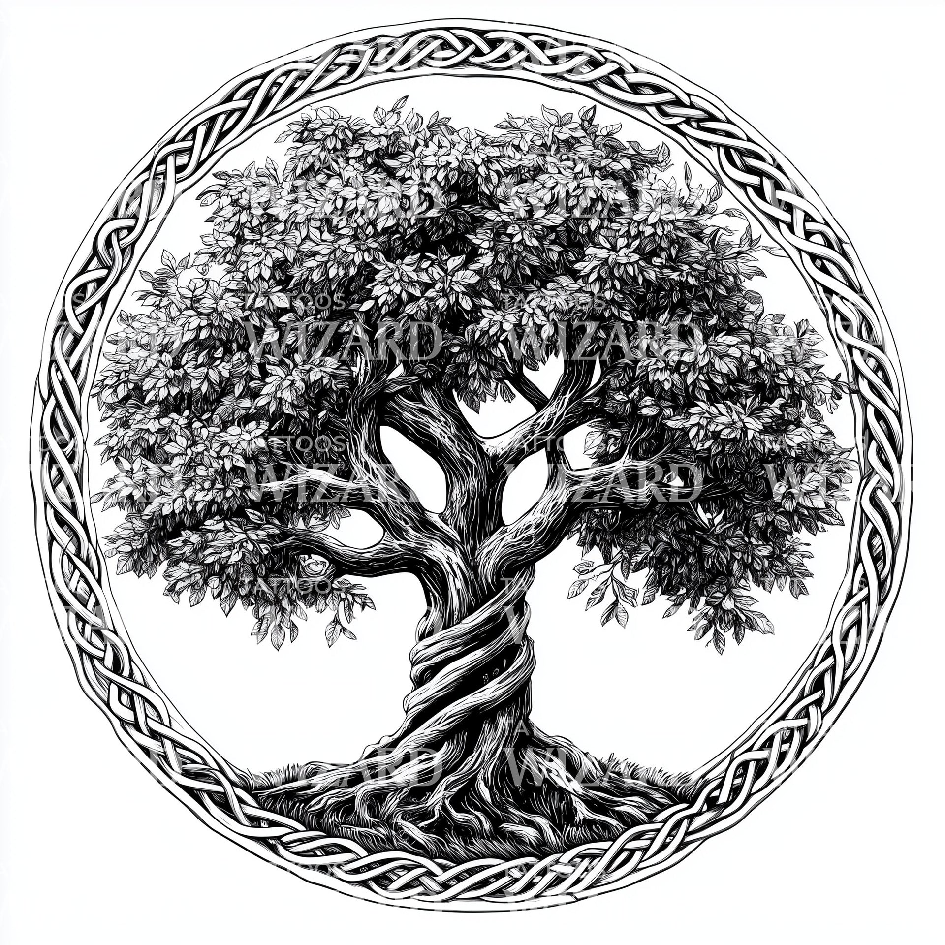 Celtic Tree Of Knowledge Tattoo
