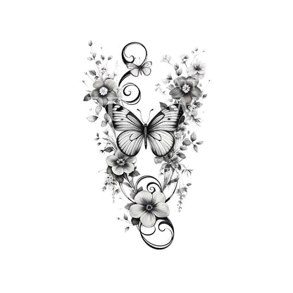 Cute Butterfly Minimalist Tattoo Design