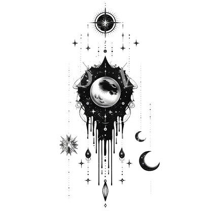 Black Magic Talisman Tattoo Design
