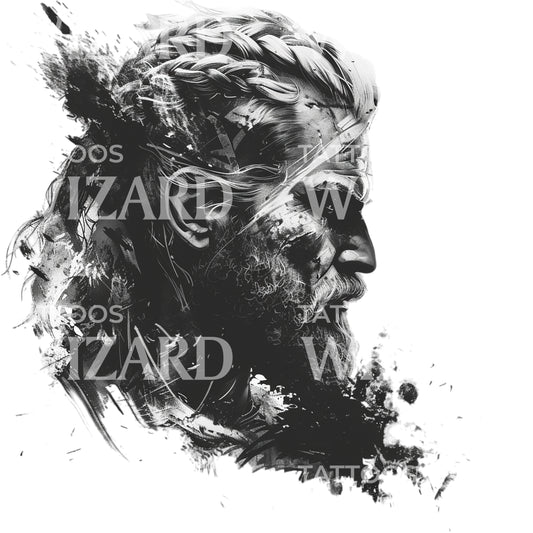 Son of Ragnar Viking Warrior Tattoo Design