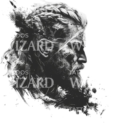 Son of Ragnar Viking Warrior Tattoo Design