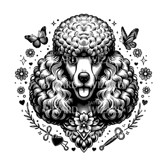 My Poodle The Cute Doodle Tattoo Design