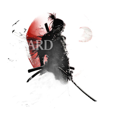Japanese Samurai Sabre Tattoo Design