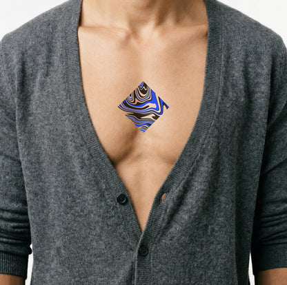 Abstraktes Tattoo-Design „Reiche der Resonanz“