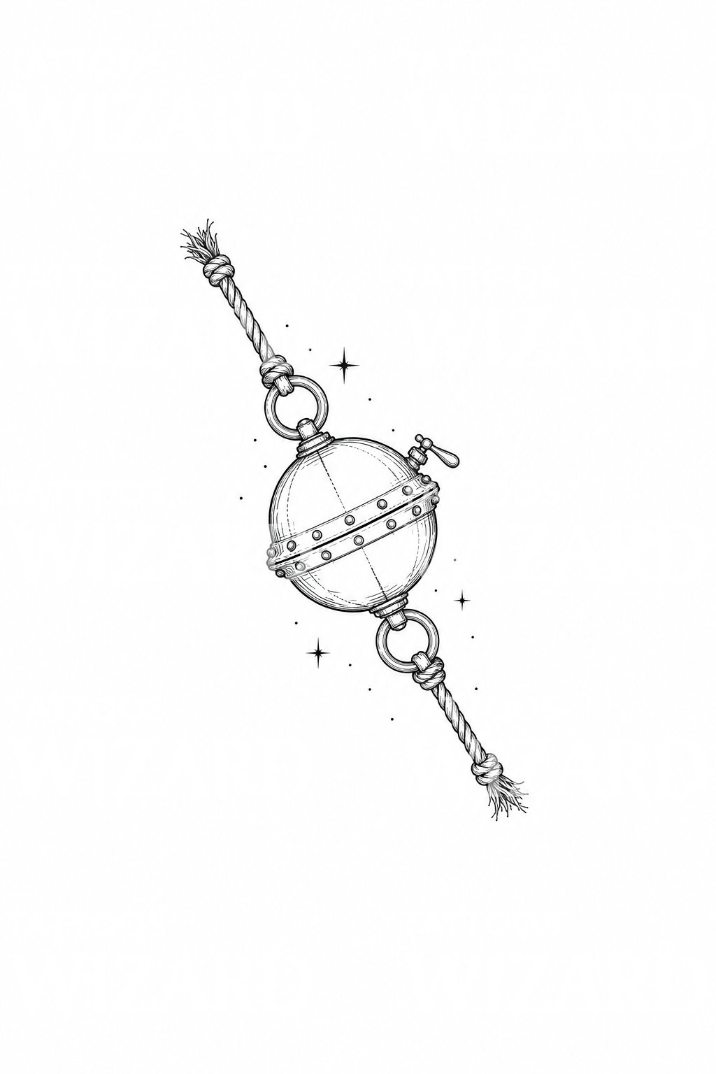 Magdeburg Hemispheres Vacuum Tattoo Design
