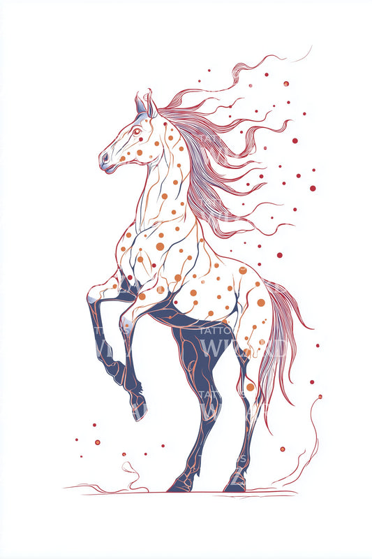 马格里布沙漠骏马纹身插图