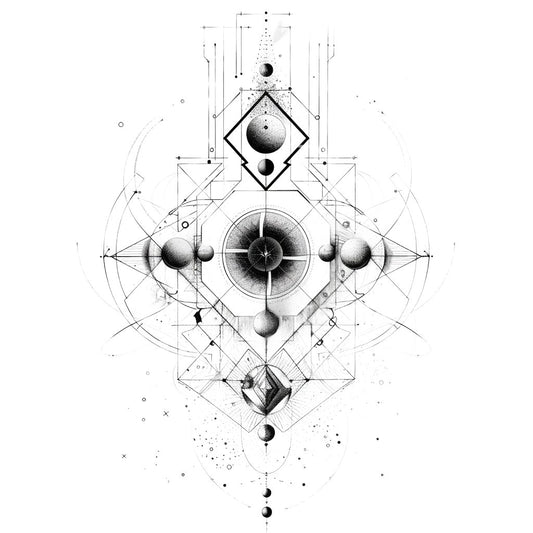 Magical Geometry Tattoo Design