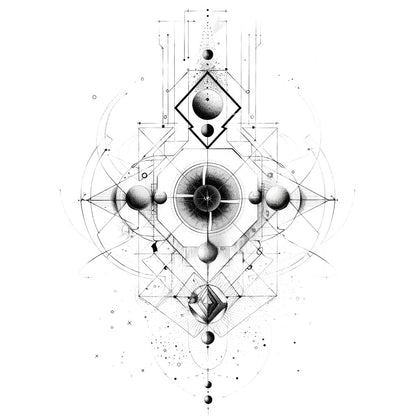 Magical Geometry Tattoo Design