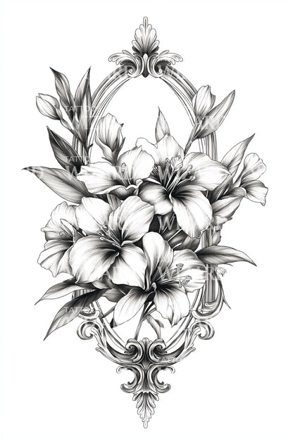Magnolia Ram Tatuering Design