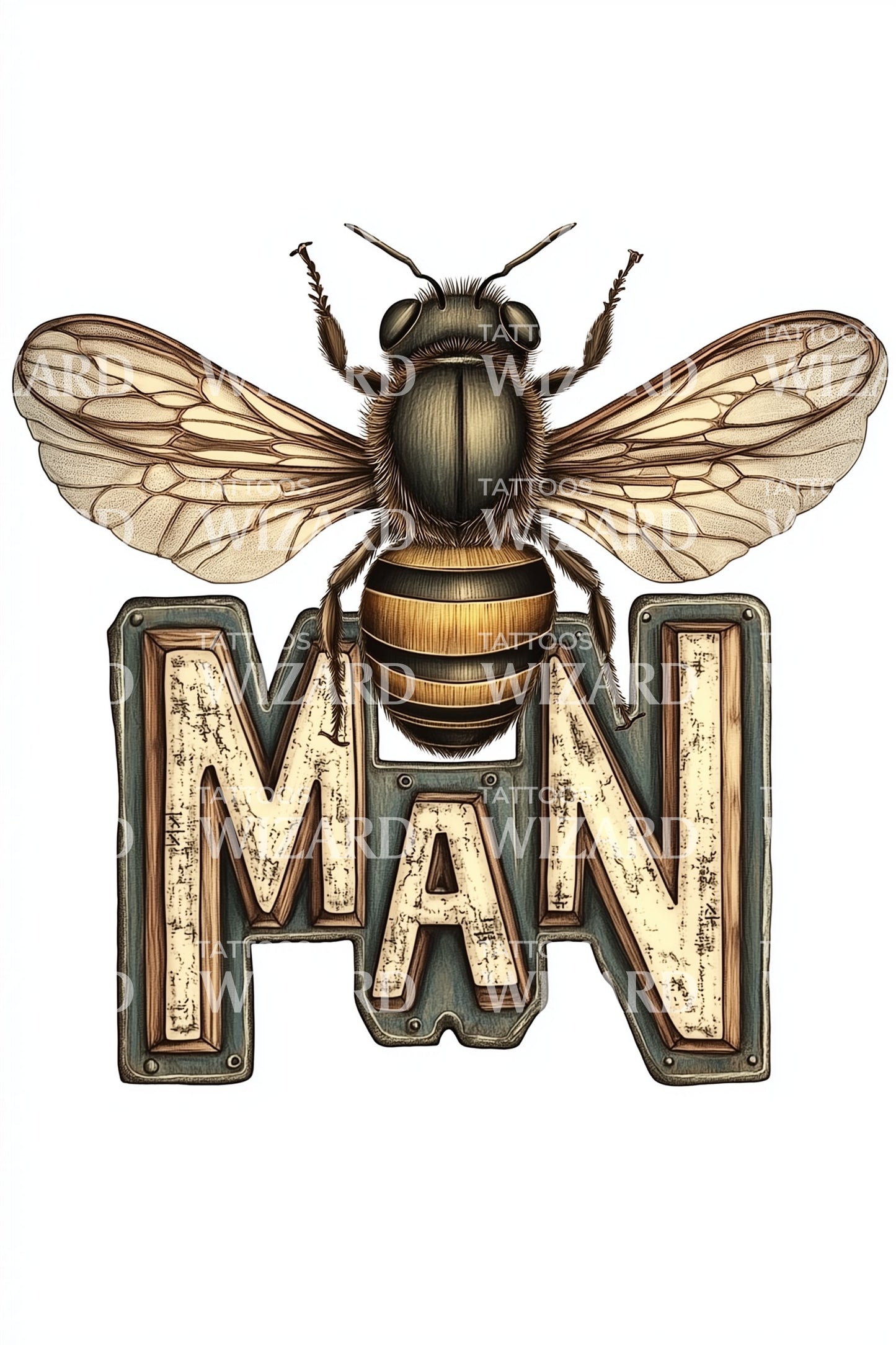 Manchester MAN Bee Tattoo Idea