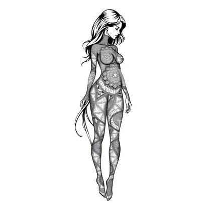 Mandala Bodysuit Tattoo Design