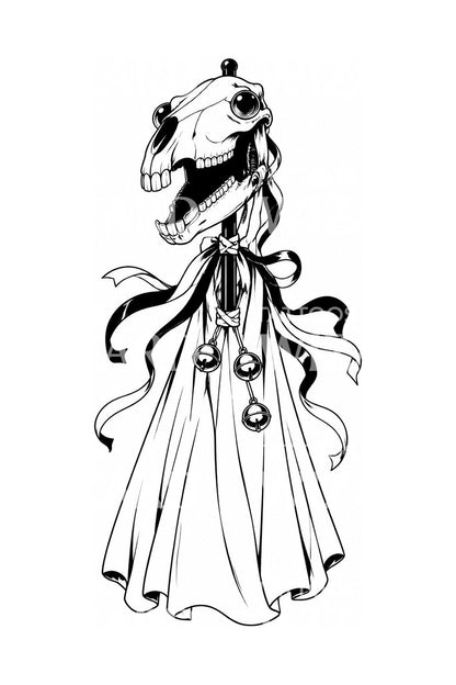 Mari Lwyd -hevosen kallotatuointisuunnitelma