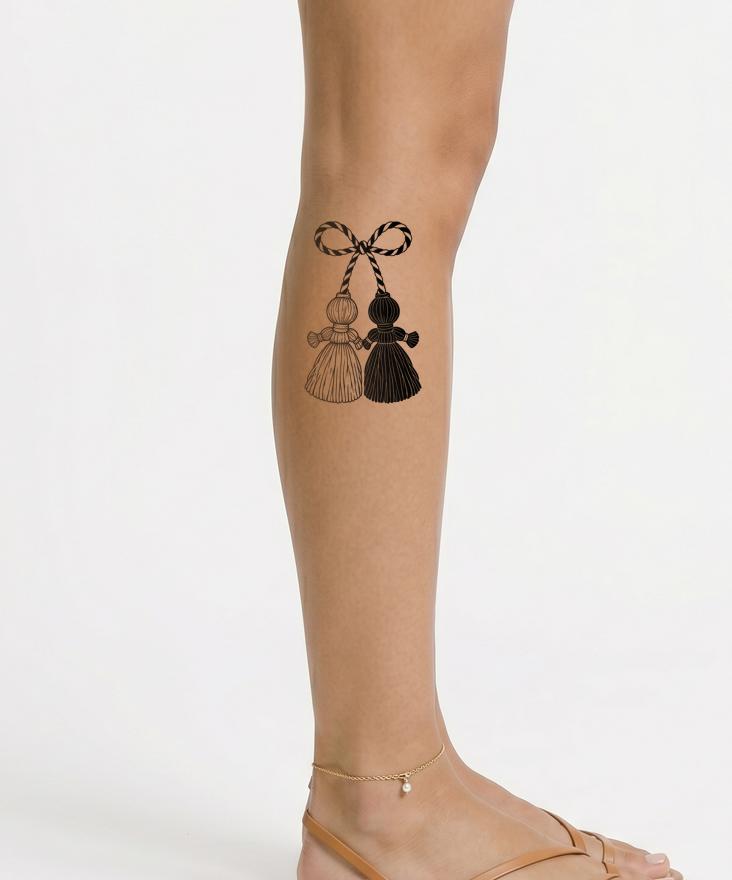 Desain Tato Boneka Benang Martenitsa