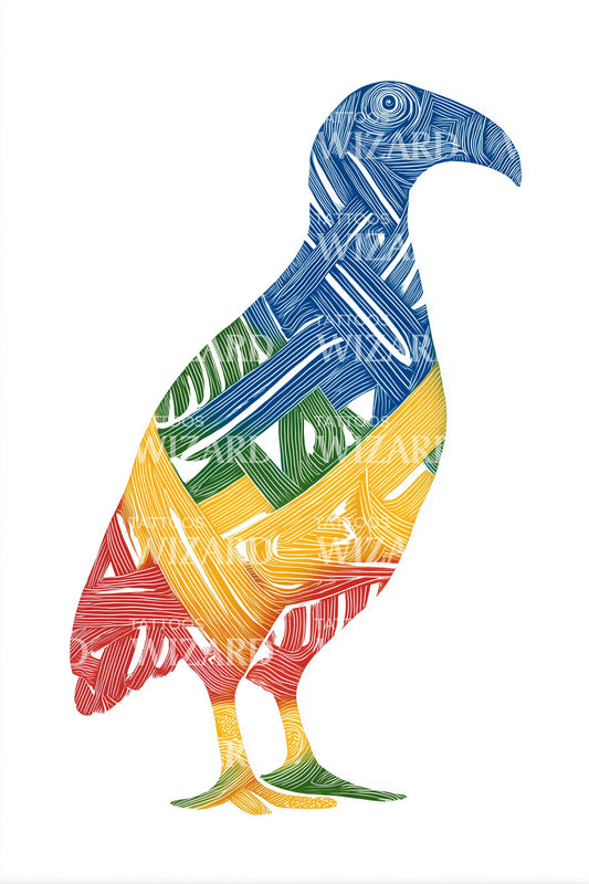 Mauritius Dodo Flagg Tatoveringsdesign
