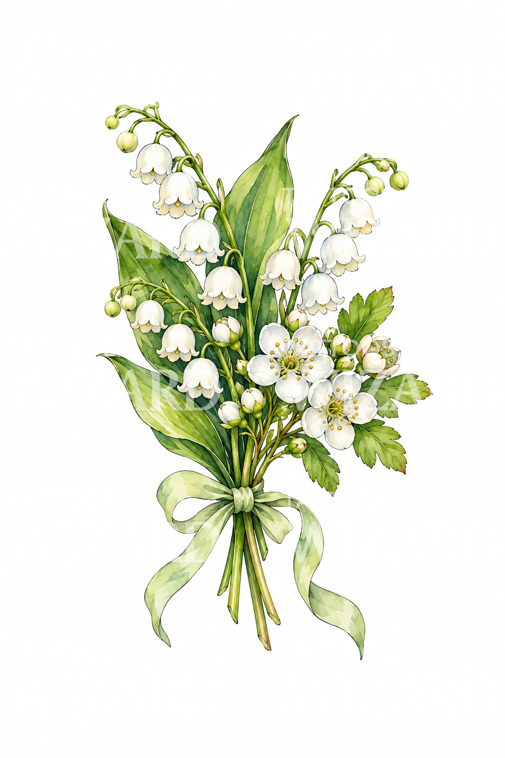 Tattoo dei fiori di nascita di maggio: mughetto e biancospino