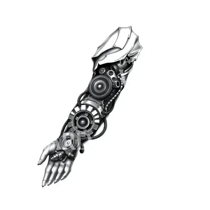 Mekanisk arm-sleeve tatoveringsdesign