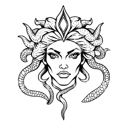 Medusa Head Tattoo Design