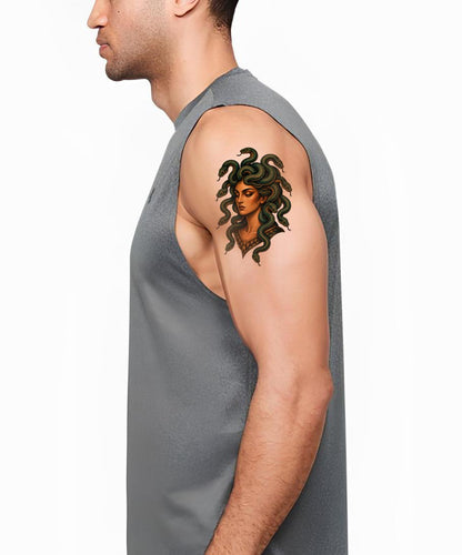 Medusa käärmekruunu tatuointisuunnitelma